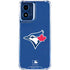 MLB Toronto Blue Jays Solid Distressed Moto G 5G (2024) Clear Case